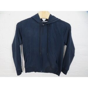 Mack Weldon Ace Hoodie Mens 2XL Blue Full Zip Stretch Knit Zip Pocket Sweatshirt